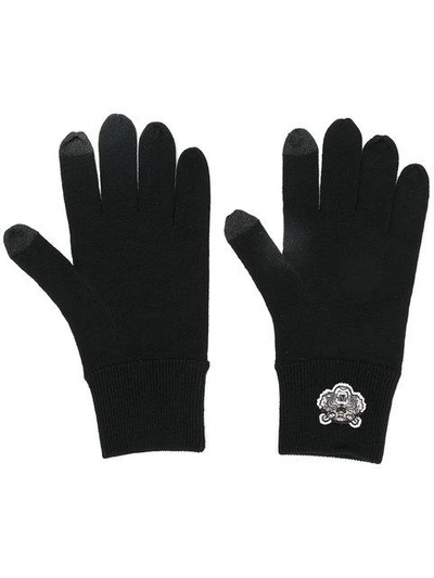 Shop Kenzo Tiger Appliqué Gloves