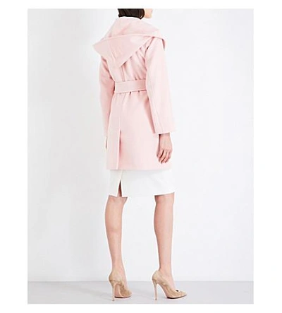 Shop Max Mara Morfeo Camel Hair Coat In Pink