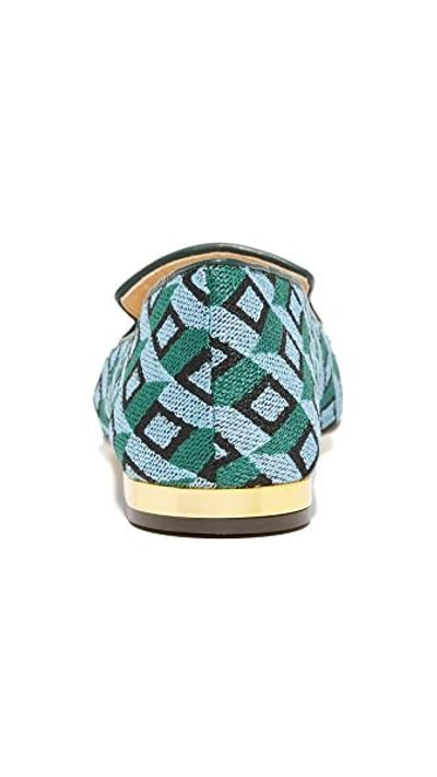 Shop Charlotte Olympia Lady Liberty Slippers In Multi