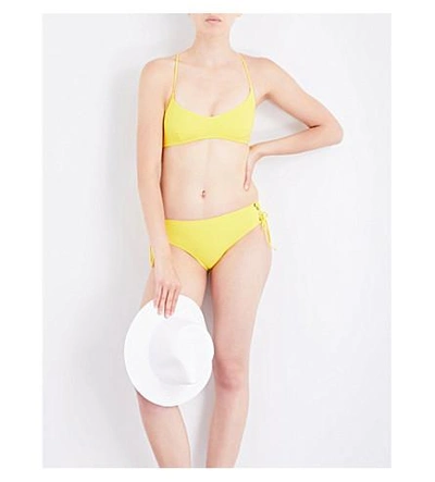 Shop Emma Pake Calinda Bikini Bottoms In Yellow