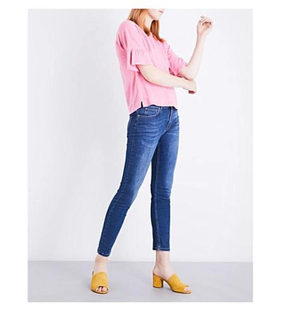 Shop Whistles Frilled Linen Top In Pink