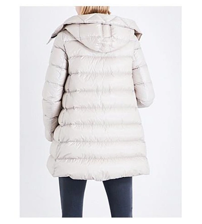 Shop Moncler Suyen Padded Shell-down Coat In Champagne