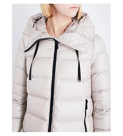 Shop Moncler Suyen Padded Shell-down Coat In Champagne