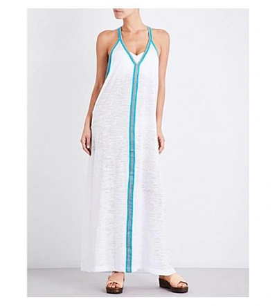 Shop Pitusa Inca Jersey Maxi Sundress In White