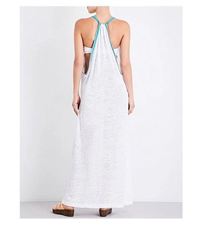 Shop Pitusa Inca Jersey Maxi Sundress In White