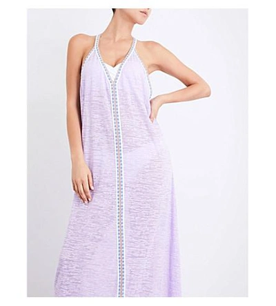 Shop Pitusa Inca Jersey Maxi Sundress In Lavender