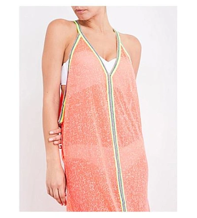 Shop Pitusa Inca Jersey Maxi Sundress In Watermelon