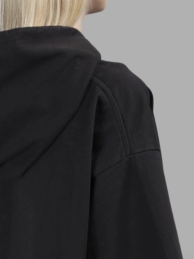 Shop Vetements Women's Black Short Sleeves Hooded Tee