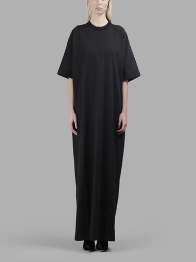 Vetements Women's Black T-shirt Dress