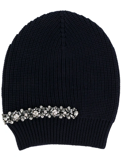 N°21 Crystal Embellished Beanie