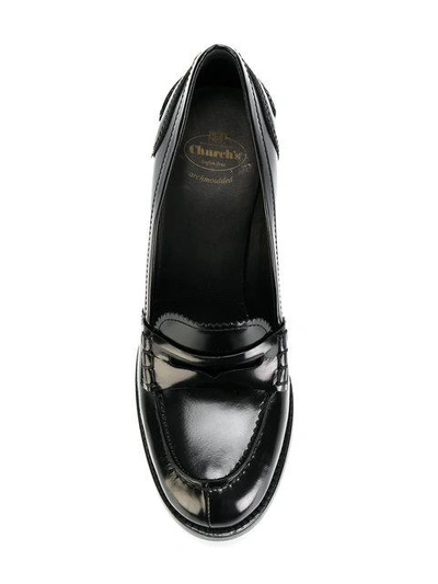 Shop Church's Pembrey Loafer Heels - Black