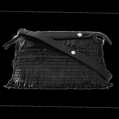 Shop Fendi By The Way Fringe Bag In Black