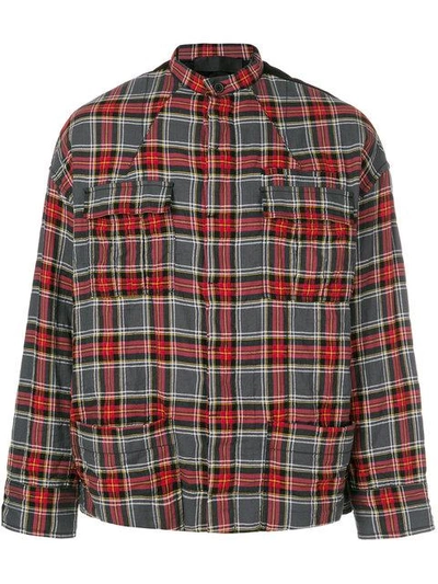 Shop Haider Ackermann Checked Shirt Jacket In Red