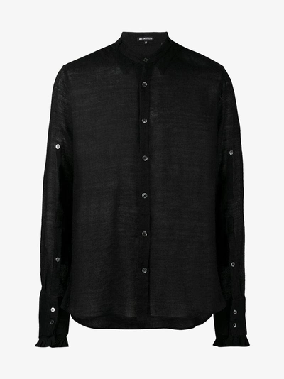 Shop Ann Demeulemeester Ellroy Sheer Shirt In Black