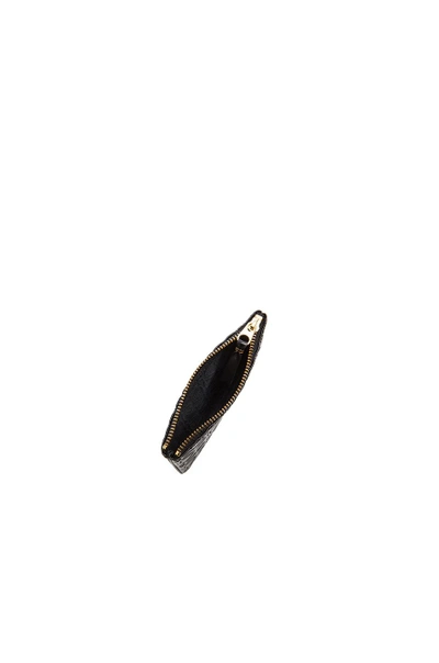 Comme Des Garçons 'classic Embossed A' Purse In Black