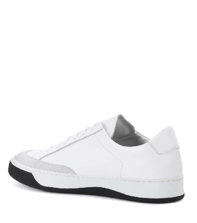 Shop Common Projects Tennis Pro Leather Sneakers In White 