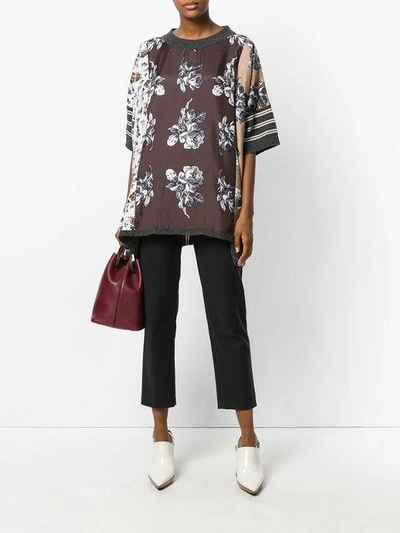 Shop Antonio Marras Floral Embroidered Top