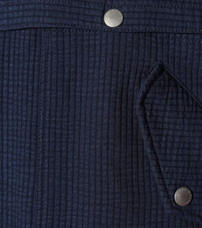 Shop Rag & Bone Cotton-blend Coat In Blue