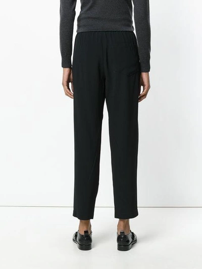 Shop I'm Isola Marras Tailored Cropped Trousers In Black