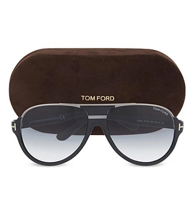 Shop Tom Ford Tf334 Aviator Sunglasses In Black