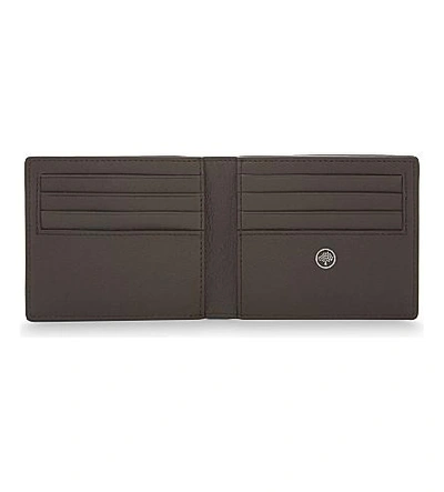 Shop Mulberry Grained Leather Billfold Wallet In Chocolate
