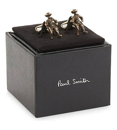 Shop Paul Smith Cowboy Cufflinks In Silver