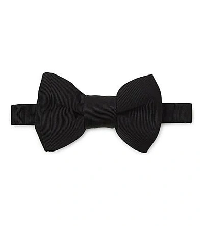 Shop Tom Ford Grosgrain Silk Bow Tie In Black