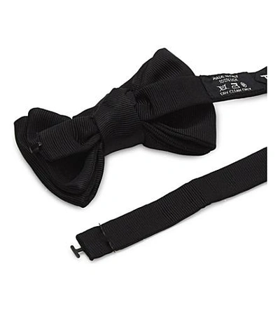 Shop Tom Ford Grosgrain Silk Bow Tie In Black
