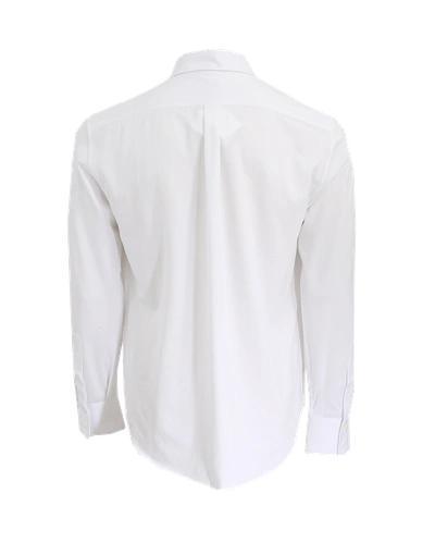 Shop Brunello Cucinelli Cotton Knit Button Down Shirt In White