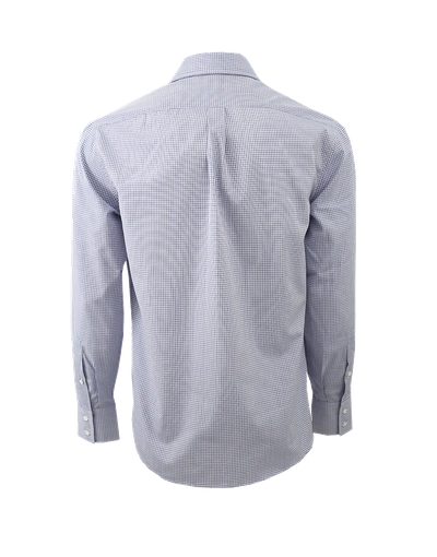 Shop Brunello Cucinelli Double Checkered Shirt In Blu-wht