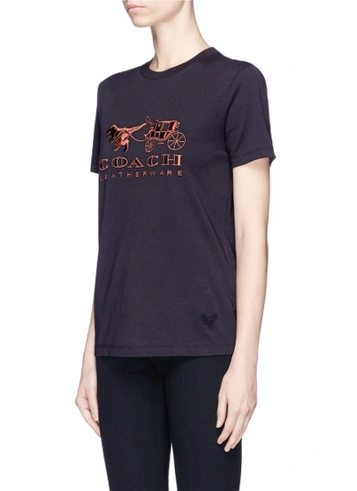 Shop Coach Rexy And Carriage Appliqué T-shirt