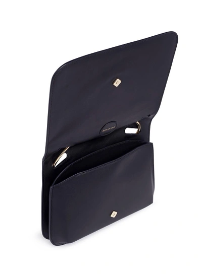 Shop Roksanda 'neneh' Metal Ring Handle Calfskin Leather Bag