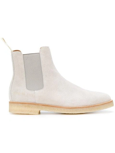 Shop Common Projects Chelsea Boots - Grey