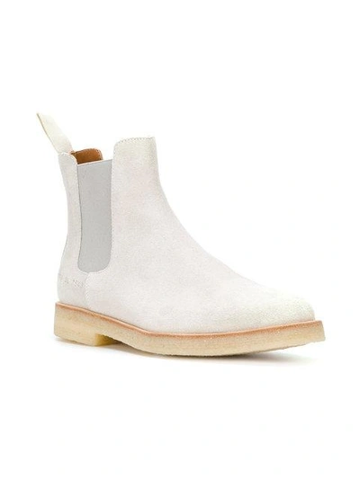 Shop Common Projects Chelsea Boots - Grey