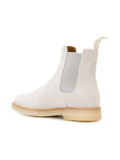 Shop Common Projects Chelsea Boots - Grey