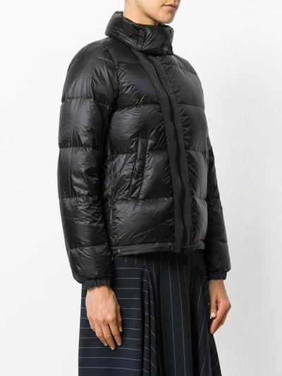 Shop Sacai Asymmetric Nylon Padded Jacket