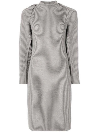 Shop Ferragamo Knitted Twin-set Dress