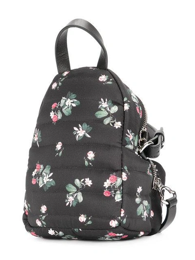 Shop Moncler Floral Georgine Bag In Black