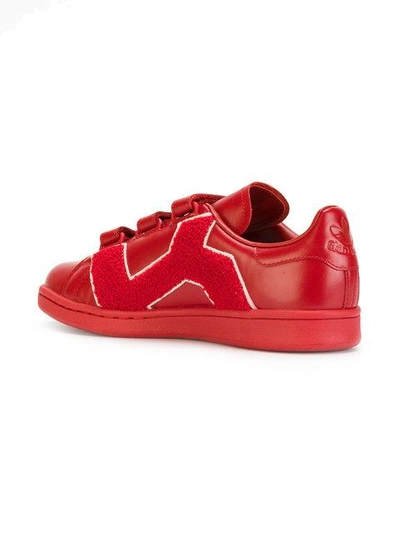Shop Adidas Originals Adidas By Raf Simons Straps Sneakers - Red