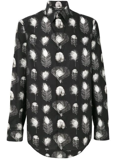 ALEXANDER MCQUEEN peacock feather print shirt 463917QJO1112252908