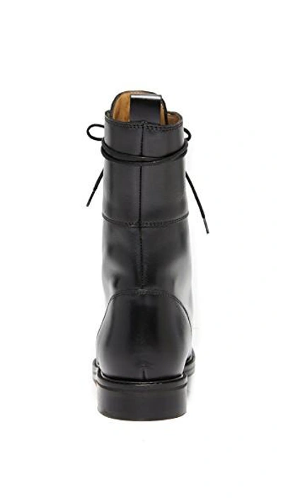 Shop Iro Rangy Military Boots In Black