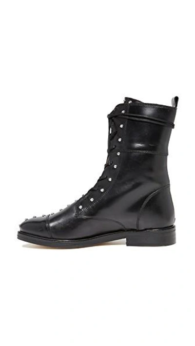 Shop Iro Rangy Military Boots In Black