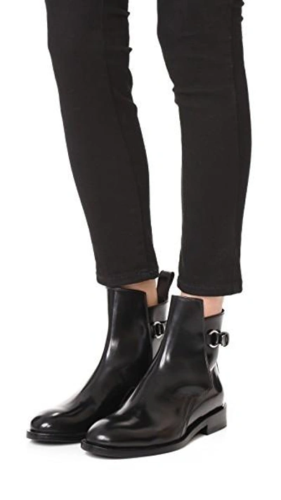 Shop Acne Studios Chana Booties In Black