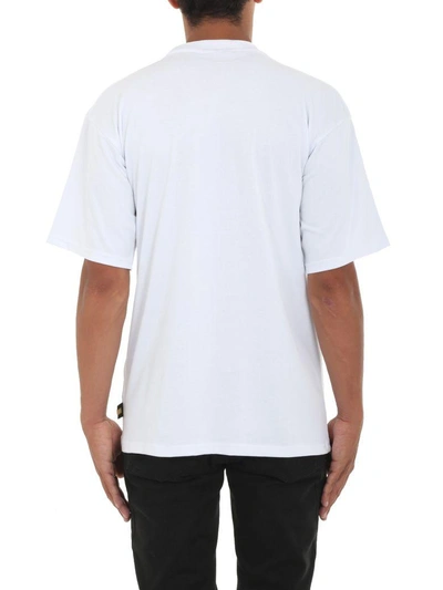 Shop Gcds T-shirt Logo In Bianco