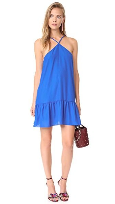 Shop Amanda Uprichard Lorelai Dress In Royal