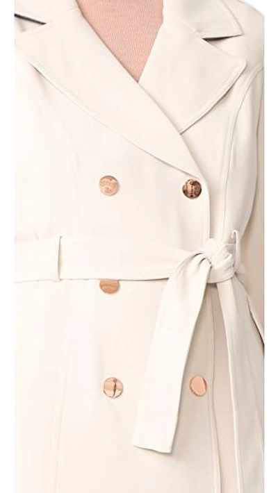 Shop Laveer Angelina Trench Coat In Stone