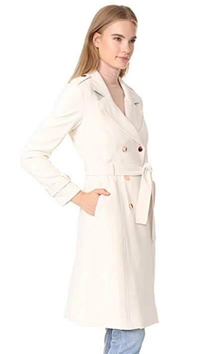 Shop Laveer Angelina Trench Coat In Stone