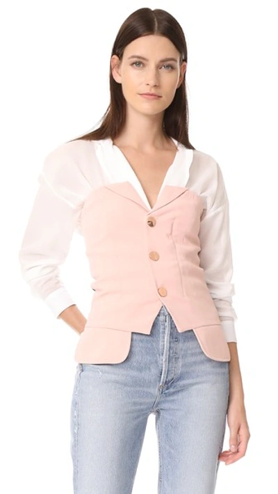 Laveer Buster Top In Blush