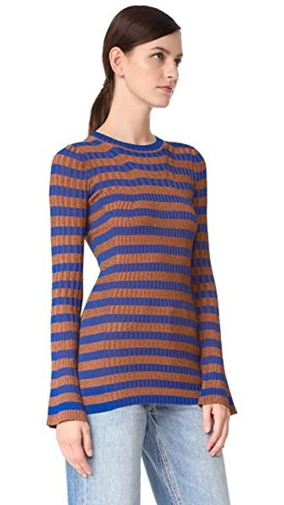 Shop By Malene Birger Blonde Sweater In Surf The Web