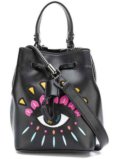 Mini Bucket Bag Eye In Black